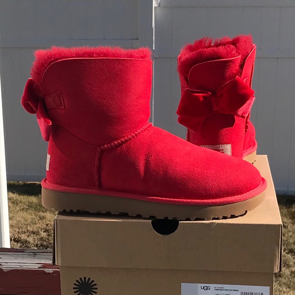 UGG Mini Bailey Bow II Velvet Ribbon - Picture 2 of 8